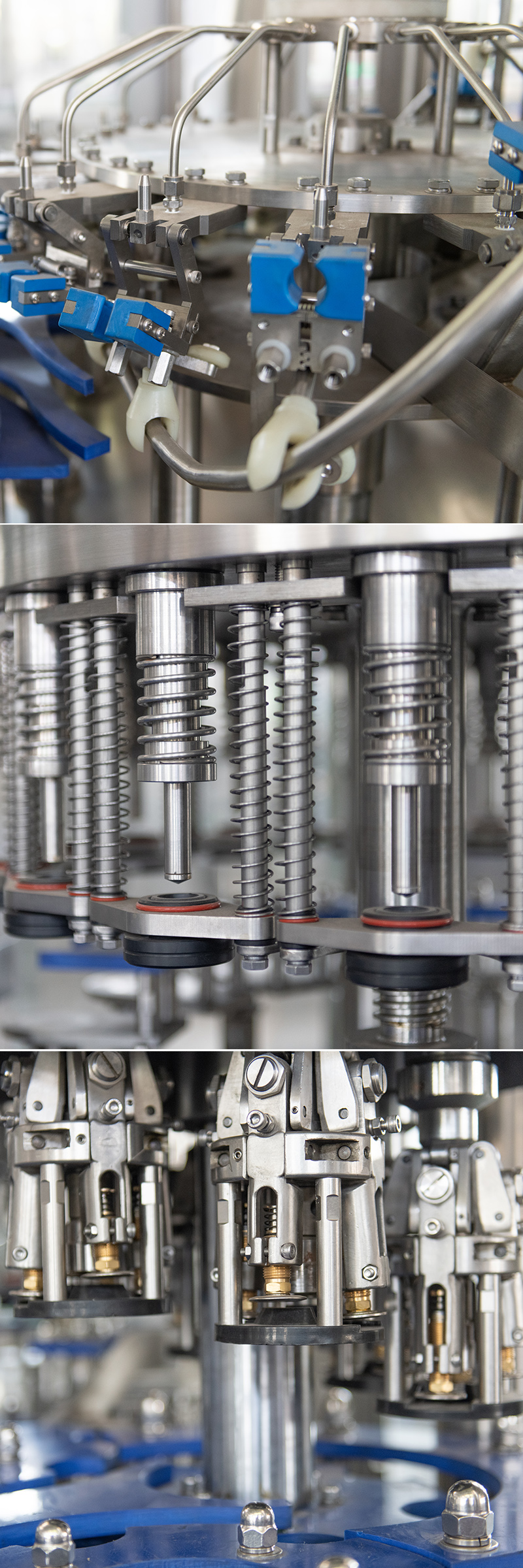 D&eacute;tails de la machine de remplissage de verre