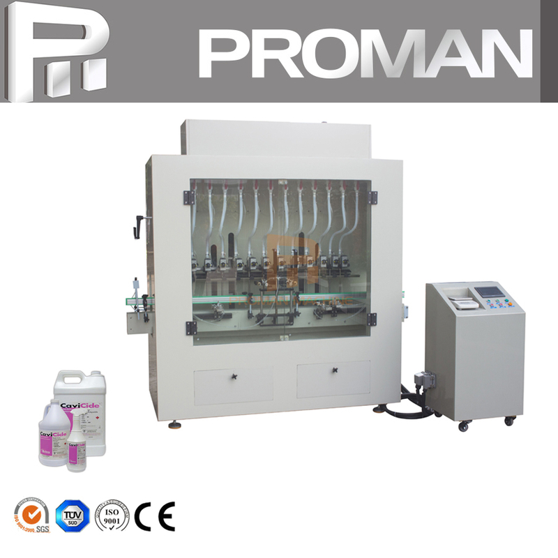 Machine de remplissage liquide de décapant multi d'action de désinfectant matériel corrosif automatique de pp